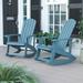 Adirondack Poly Resin Rocking Chairs for Indoor/Outdoor Use - 2 Pack