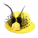 Pet Hat Decor Feathers Top Hats Gentleman Fedora Dog Kitten Cap