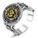 Men s Ring Carved Lion King Head Wider Ring s Fine Rings new. Open Fashi FAST B8Q6