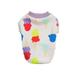 Fashion Cute Cartoon Puppy Clothes Dog Sweatshirt Cartoons Pattern All-match Soft Texture Cute Pet Dogs Sweater Clothes for Outdoor Travel Casual Walk