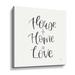 Gracie Oaks Home Sweet Home III BW - Textual Art on Canvas in Black/White | 24 H x 24 W x 2 D in | Wayfair CC2E53643773497384AFF7A42836A674