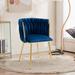Barrel Chair - Mercer41 Greylan 21.86" W Barrel Chair Velvet/Fabric in Brown | 29.14 H x 21.86 W x 21.27 D in | Wayfair
