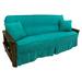 Latitude Run® T-Cushion Sofa Slipcover Microfiber/Microsuede in Green/Blue | 9 H x 75 W x 54 D in | Wayfair 1E45A32FB11B4189988457402C7D6812