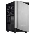 SilverStone Technology 470 mm Seta A1 ATX Mid-Tower Case with Aluminum Bezel & Steel Chassis Silver & Black