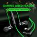 Fairnull V7 Wired Earphone High Fidelity Intelligent Noise Cancelling Universal 3.5mm Type-C Stereo Sports In-ear Gaming Earbud for Calling