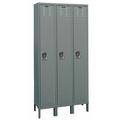 Hallowell Wardrobe Locker Lvrd 3 Wide 1 Tier Gray U3888-1HG