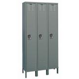 Hallowell Wardrobe Locker Lvrd 3 Wide 1 Tier Gray U3888-1HG