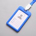 Pgeraug Business Card Holder Work Card Portable Colorful Employee Id Card Holder Name Tag Lanyard Neck Strap Business Card Holder Blue