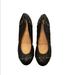 J. Crew Shoes | J. Crew Black Leather Ballet Flats With Gold Accents | Color: Black/Gold | Size: 6.5