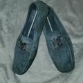 Louis Vuitton Shoes | Louis Vuitton Suede Monte Carlo Moccasin/ Loafers | Color: Blue | Size: 10.5