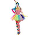 Mask Paradise Clown Girl, Kostümset für Damen, Größe: L