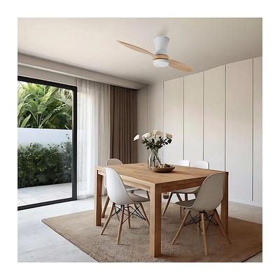 Lean Deckenventilator mit Licht helles Holz Image