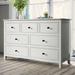 YULIANGCAI 7 Drawer 48.4" W Solid Wood Chest Wood in White | 30 H x 48.4 W x 15.4 D in | Wayfair MDFPJ220040-1