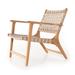 Ebern Designs Nykesha Patio Chair Wood in Brown | 31.75 H x 30.5 W x 31.5 D in | Wayfair 90EBC605CEB944EEA56E016DB53A4D12