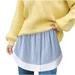 Mrat Skirt Casual Mini Skater Skirt Ladies Layered Tiered Sheer Stripe Printed Extender Half Slip Skirt Female Pleated Tennis Skirt
