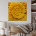 Gracie Oaks Sunflower Infinity Spiral I - Traditional Wood Wall Art Décor - Natural Pine Wood in Brown/Yellow | 30 H x 30 W x 1 D in | Wayfair