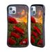 Head Case Designs Officially Licensed Celebrate Life Gallery Florals Red Flower Field Hybrid Case Compatible with Apple iPhone 14 Plus