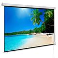 Zimtown 92 16:9 80 x 45 Viewing Area Motorized Projector Screen with Remote Control Matte White