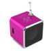 Portable Stereo Bluetooth Speakers FM Radio Clear Bass Dual Track Speaker TF Card USB Music Player TDV26 Mini Subwoofer Stereo Speaker FM Radio Music Player with Antenna