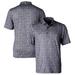 Men's Cutter & Buck Black Clemson Tigers Pike Constellation Stretch Polo