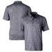 Men's Cutter & Buck Black Northwestern Wildcats Pike Constellation Stretch Polo