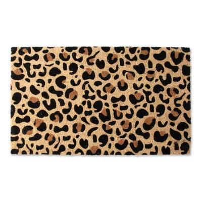 Leopard Spots Doormat Floor Coverings by DII in Brown