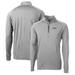 Men's Cutter & Buck Gray Texas Tech Red Raiders Adapt Eco Knit Stretch Recycled Quarter-Zip Pullover Top