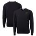 Men's Cutter & Buck Black George Mason Patriots Lakemont Tri-Blend V-Neck Pullover Sweater