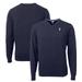 Men's Cutter & Buck Navy Villanova Wildcats Lakemont Tri-Blend V-Neck Pullover Sweater