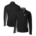 Men's Cutter & Buck Black LSU Tigers Navigate Softshell Full-Zip Jacket