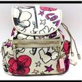 Coach Bags | Authentic Coach Kyra Floral Print Backpack 19284 This Kyra Backpack Is Ver | Color: Cream/Pink | Size: Os