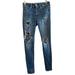 American Eagle Outfitters Jeans | American Eagle High Rise Distressed Skinny Jegging Jean Size 4 | Color: Blue | Size: 4