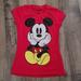 Disney Tops | Disney Mickey Mouse Top | Color: Red | Size: Mj