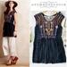 Anthropologie Tops | Anthropologie One September Barranco Embroidered Tunic | Color: Blue/Gray | Size: Xs