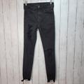 American Eagle Outfitters Jeans | American Eagle Aeo Ne(X)T Level Stretch Hi-Rise Jegging Black Distressed Size 4. | Color: Black | Size: 4