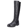 Stiefel REMONTE, Damen, Gr. 41, Normalschaft, schwarz, Leder, klassisch, Schuhe, Blockabsatz, Businesschuh, Langschaftstiefel Innenreißverschluss