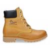 Schnürboots PANAMA JACK "Panama 03", Damen, Gr. 41, gelb (camelfarben), Nubukleder, kontrastfarbene Details, klassisch, Schuhe Schnürboots, mit weichem Schaftrand