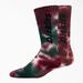 Dickies Tie-Dye Crew Socks, Size 6-12, 2-Pack - Wine One (L10819)