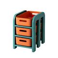 HOTRCR Storage Trolley Cart 3 Tier Storage Trolley on Wheels Organizer Serving Storage Cart Easy Assemble for Office, Kitchen, Bedroom, Bathroom, Laundry and Dresser, Green-3 Tier 41cm