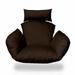 HomeRoots 473001 Primo Chocolate Brown Indoor & Outdoor Replacement Cushion for Egg Chair