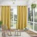 Exclusive Home Delano Heavyweight Textured Indoor/Outdoor Grommet Top Curtain Panel Pair 54 x120 Sunbath