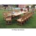 Anderson Teak Valencia Rialto 13-Pieces Dining Set