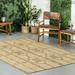 nuLOOM Claudia Tribal Striped Indoor/Outdoor Area Rug 4 x 6 Beige