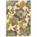 Homeroots Home Decor 384208 5 x 8 ft. Ivory & Gray Large Floral Blooms Indoor & Outdoor Area Rug