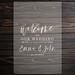 Koyal Wholesale Custom Wedding Welcome Sign, Wood | 24 H x 16 W x 0.1 D in | Wayfair A3PP08387