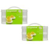 Snapware 2-Layer Snap N Stack Food Storage w/ Egg Holder Trays - 2 Pack Plastic | 7 H x 10 W x 10 D in | Wayfair 1098734_2
