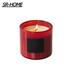 SR-HOME Rose, Peony, Lychee & Wood Scented Jar Candle Soy in Red | 3.5 H x 3.35 W x 3.35 D in | Wayfair SR-HOME8a6118b