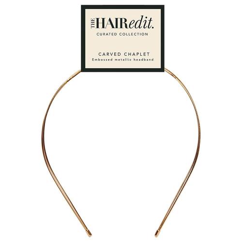 The Hair Edit – Gold Carved Chaplet Headband Haarreifen & -bänder