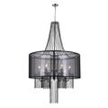 CWI Lighting Amelia 20 Inch 6 Light Mini Chandelier - 5475P20C-6 Black