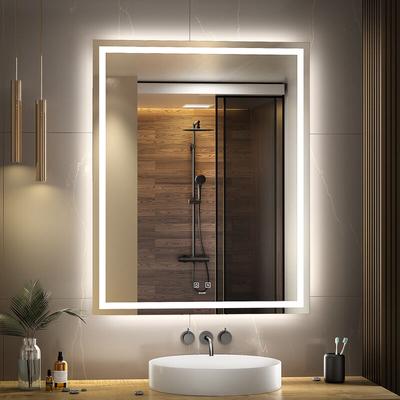 Ganpe - led Badezimmer Spiegel, Make-up Eitelkeits Spiegel Wand montiert, 6500K High Lumen led,